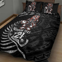 New Zealand Indigenous-Maori Rugby Custom Quilt Bed Set