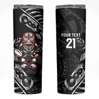 New Zealand Indigenous-Maori Rugby Custom Skinny Tumbler