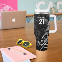 New Zealand Indigenous-Maori Rugby Custom Tumbler With Handle