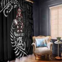 New Zealand Indigenous-Maori Rugby Custom Window Curtain
