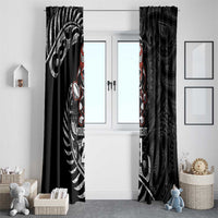 New Zealand Indigenous-Maori Rugby Custom Window Curtain
