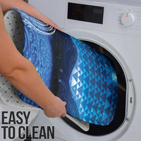 New Zealand Matariki Bathroom Set Taniko Aramoana With Koru Galaxy Sky Night - Polynesian Pride