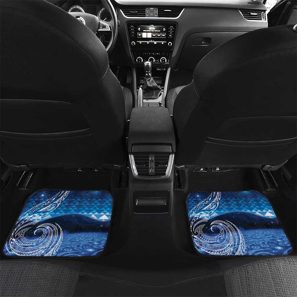 New Zealand Matariki Car Mats Taniko Aramoana With Koru Galaxy Sky Night