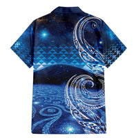 New Zealand Matariki Family Matching Mermaid Dress and Hawaiian Shirt Taniko Aramoana With Koru Galaxy Sky Night