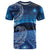 New Zealand Matariki T Shirt Taniko Aramoana With Koru Galaxy Sky Night