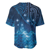 New Zealand Matariki Baseball Jersey Taniko Aramoana With Maori Galaxy Sky Night