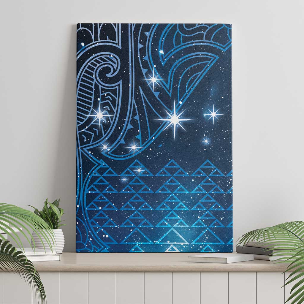 New Zealand Matariki Canvas Wall Art Taniko Aramoana With Maori Galaxy Sky Night