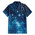 New Zealand Matariki Family Matching Off Shoulder Short Dress and Hawaiian Shirt Taniko Aramoana With Maori Galaxy Sky Night