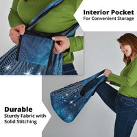 New Zealand Matariki Grocery Bag Taniko Aramoana With Maori Galaxy Sky Night