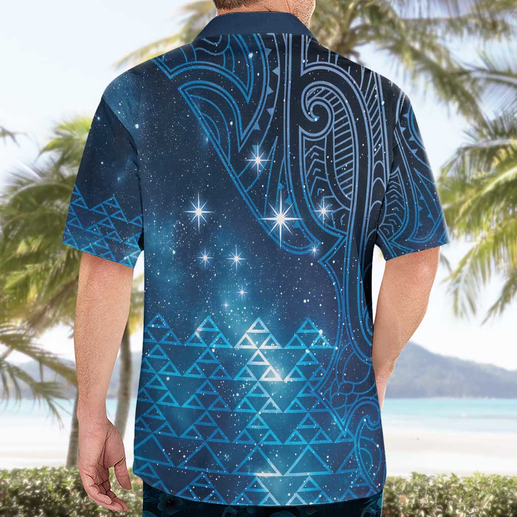 New Zealand Matariki Hawaiian Shirt Taniko Aramoana With Maori Galaxy Sky Night
