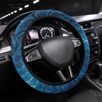 New Zealand Matariki Steering Wheel Cover Taniko Aramoana With Maori Galaxy Sky Night
