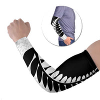 New Zealand Silver Fern Niho Taniwha Arm Sleeves - Polynesian Pride
