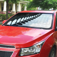 New Zealand Silver Fern Niho Taniwha Auto Sun Shade - Polynesian Pride