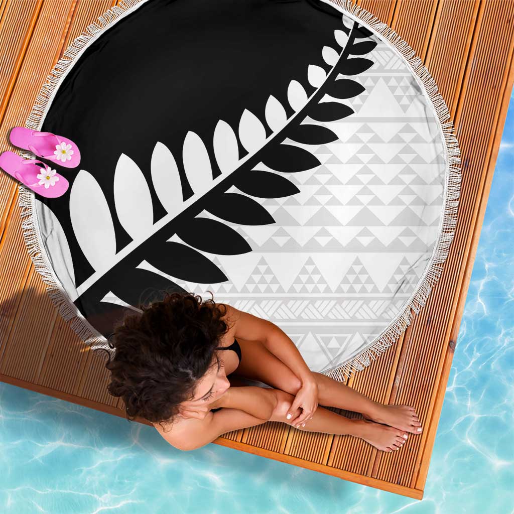 New Zealand Silver Fern Niho Taniwha Beach Blanket LT9 - Polynesian Pride