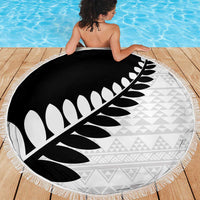 New Zealand Silver Fern Niho Taniwha Beach Blanket LT9 - Polynesian Pride