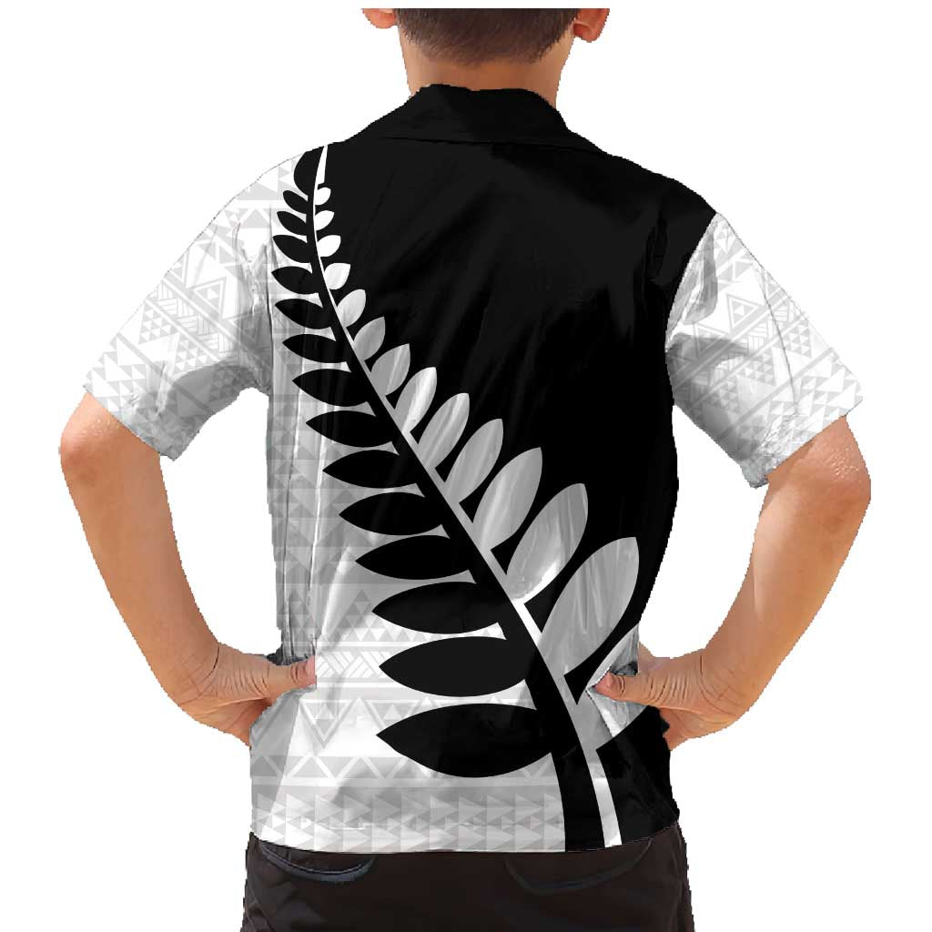 New Zealand Silver Fern Niho Taniwha Family Matching Mermaid Dress and Hawaiian Shirt
