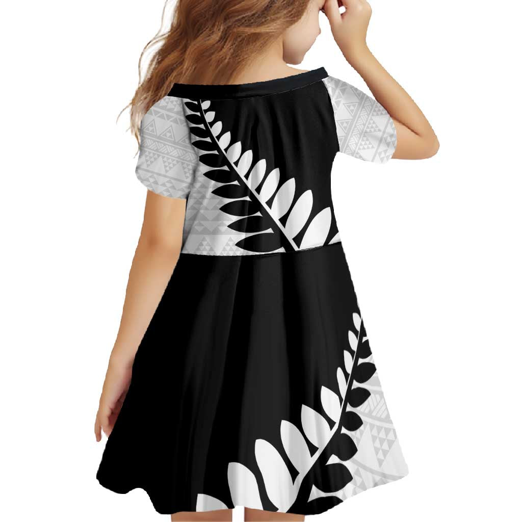 New Zealand Silver Fern Niho Taniwha Family Matching Mermaid Dress and Hawaiian Shirt