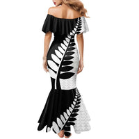 New Zealand Silver Fern Niho Taniwha Family Matching Mermaid Dress and Hawaiian Shirt