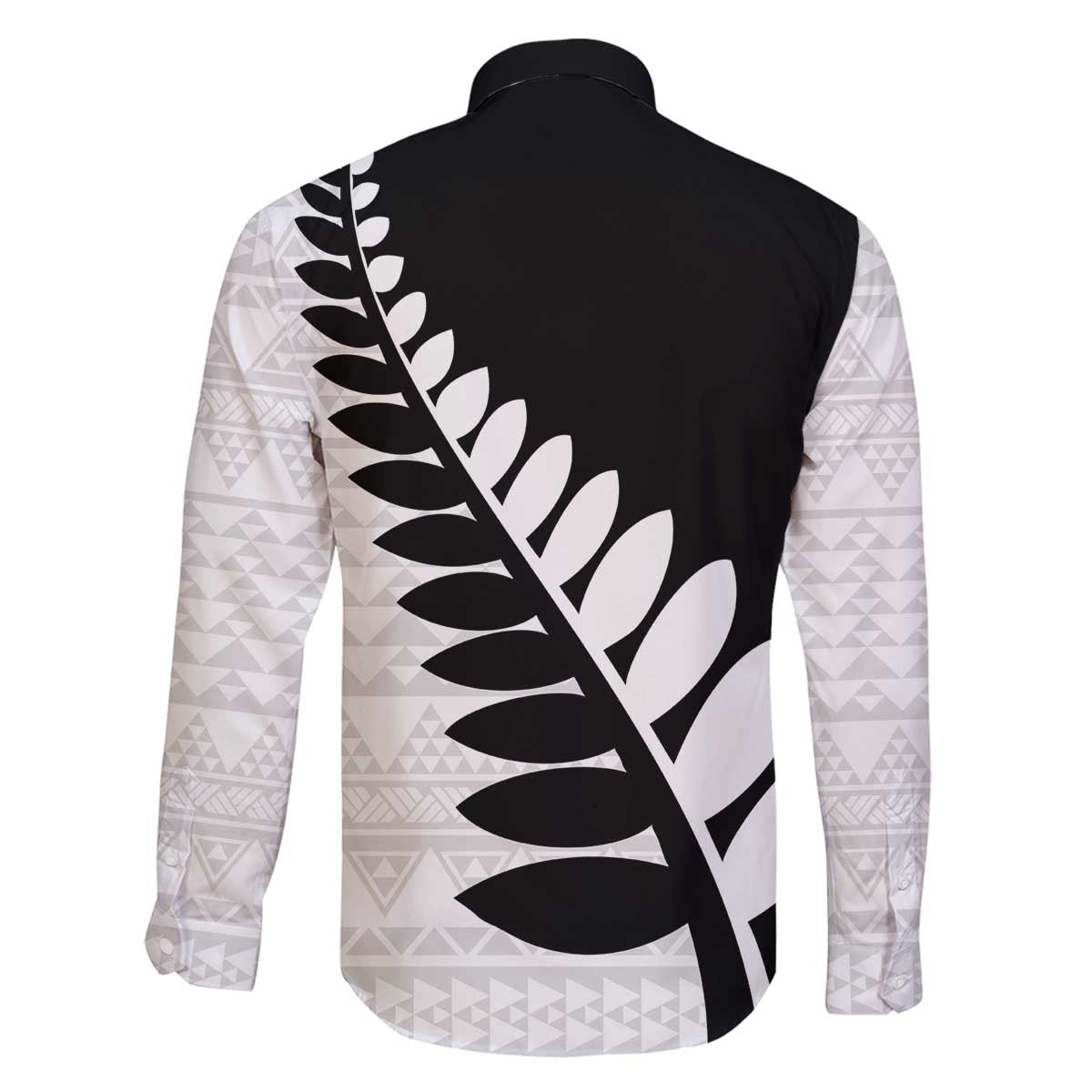 New Zealand Silver Fern Niho Taniwha Family Matching Off The Shoulder Long Sleeve Dress and Hawaiian Shirt