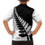 New Zealand Silver Fern Niho Taniwha Family Matching Off Shoulder Maxi Dress and Hawaiian Shirt