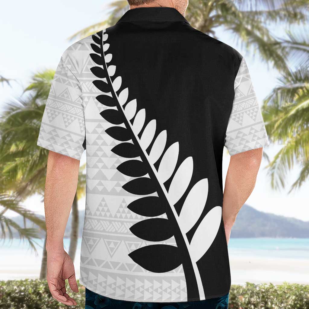New Zealand Silver Fern Niho Taniwha Hawaiian Shirt LT9 - Polynesian Pride