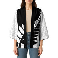 New Zealand Silver Fern Niho Taniwha Kimono - Polynesian Pride
