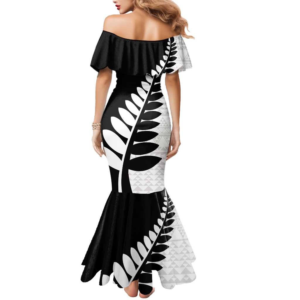 New Zealand Silver Fern Niho Taniwha Mermaid Dress