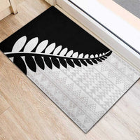New Zealand Silver Fern Niho Taniwha Rubber Doormat LT9 - Polynesian Pride