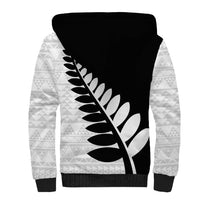 New Zealand Silver Fern Niho Taniwha Sherpa Hoodie LT9 - Polynesian Pride