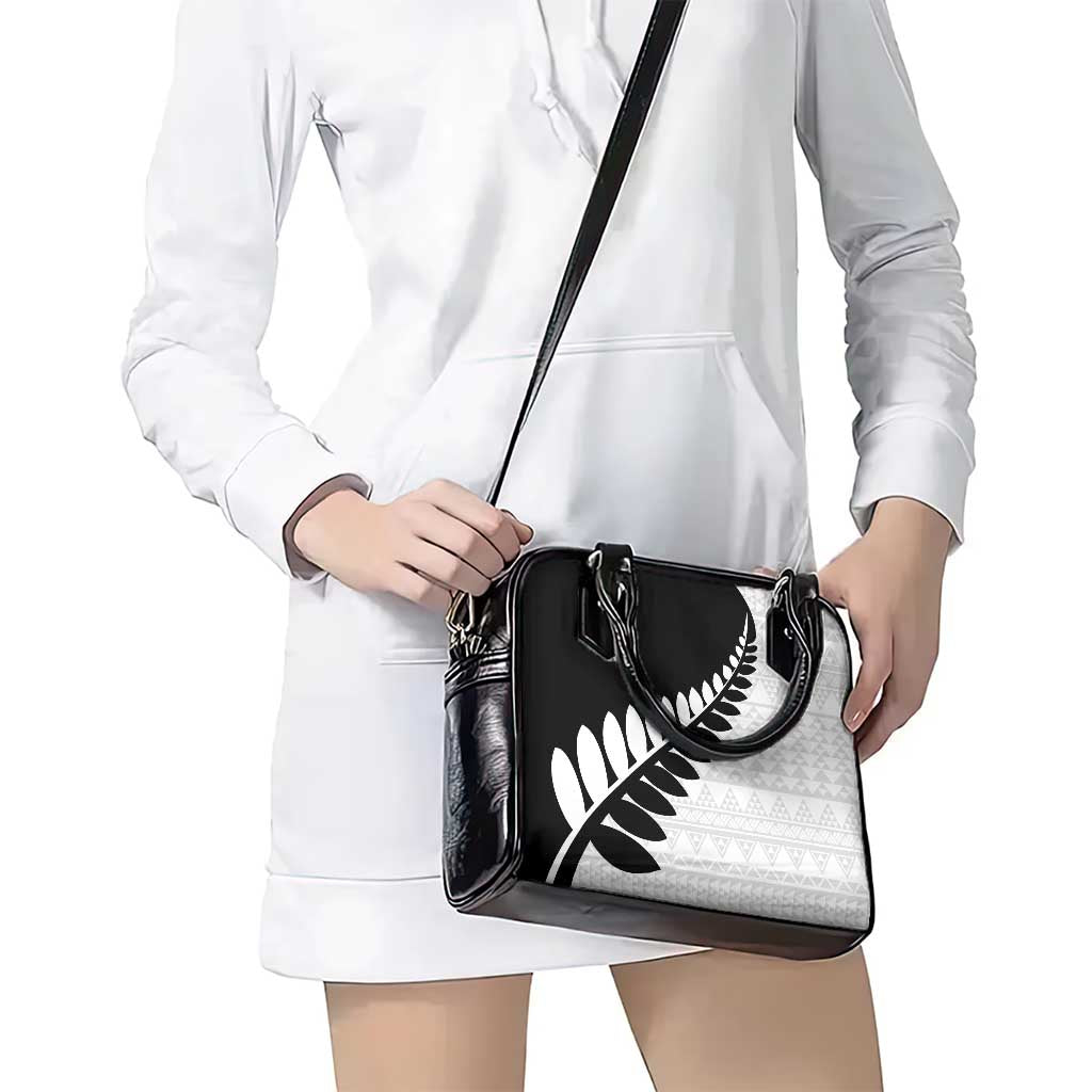 New Zealand Silver Fern Niho Taniwha Shoulder Handbag