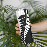 New Zealand Silver Fern Niho Taniwha Skinny Tumbler