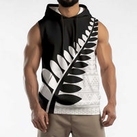 New Zealand Silver Fern Niho Taniwha Sleeveless Hoodie - Polynesian Pride