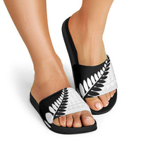 New Zealand Silver Fern Niho Taniwha Slide Sandals - Polynesian Pride