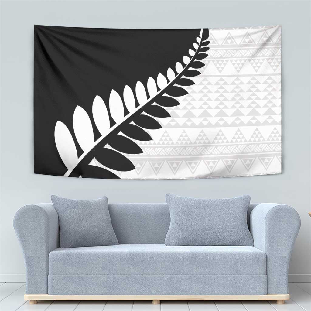 New Zealand Silver Fern Niho Taniwha Tapestry