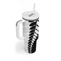 New Zealand Silver Fern Niho Taniwha Tumbler With Handle LT9 - Polynesian Pride