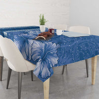 Blue Hibiscus Turle Tablecloth Hawaiian Style Tribal Tapa Pattern LT9 - Polynesian Pride
