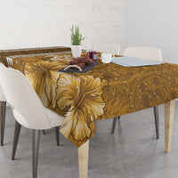 Gold Hibiscus Turle Tablecloth Hawaiian Style Tribal Tapa Pattern LT9 - Polynesian Pride