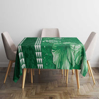 Green Hibiscus Turle Tablecloth Hawaiian Style Tribal Tapa Pattern LT9 - Polynesian Pride