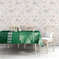 Green Hibiscus Turle Tablecloth Hawaiian Style Tribal Tapa Pattern LT9 - Polynesian Pride