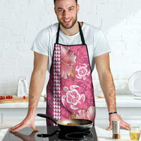 Pink Hibiscus Turle Apron Hawaiian Style Tribal Tapa Pattern - Polynesian Pride