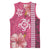 Pink Hibiscus Turle Basketball Jersey Hawaiian Style Tribal Tapa Pattern - Polynesian Pride
