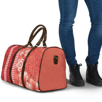 Red Hibiscus Turle Travel Bag Hawaiian Style Tribal Tapa Pattern LT9 - Polynesian Pride