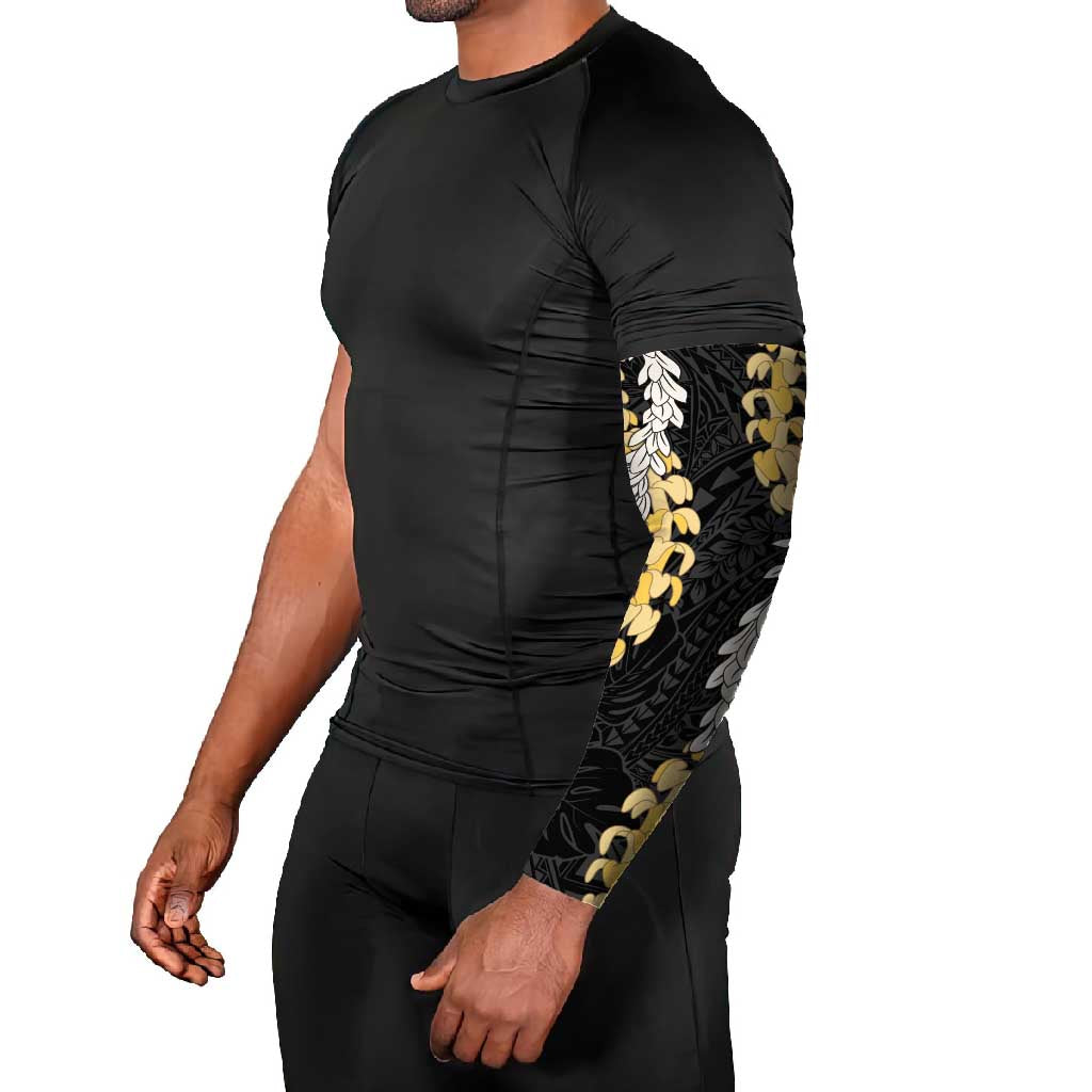 Puakenikeni and Maile Lei Arm Sleeves Black Double Strand Lei LT9 - Polynesian Pride