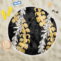 Puakenikeni and Maile Lei Beach Blanket Black Double Strand Lei LT9 One Size 150cm Black - Polynesian Pride