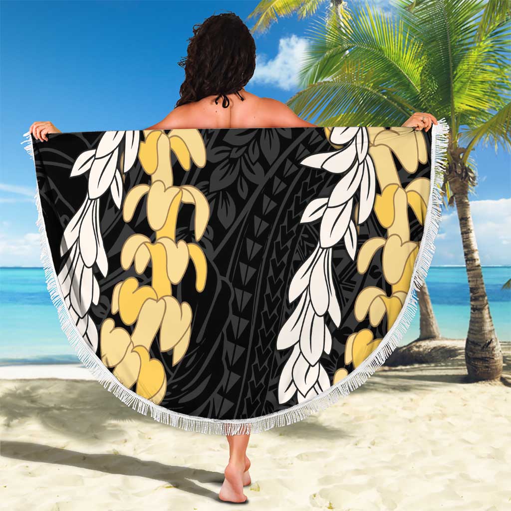 Puakenikeni and Maile Lei Beach Blanket Black Double Strand Lei LT9 - Polynesian Pride