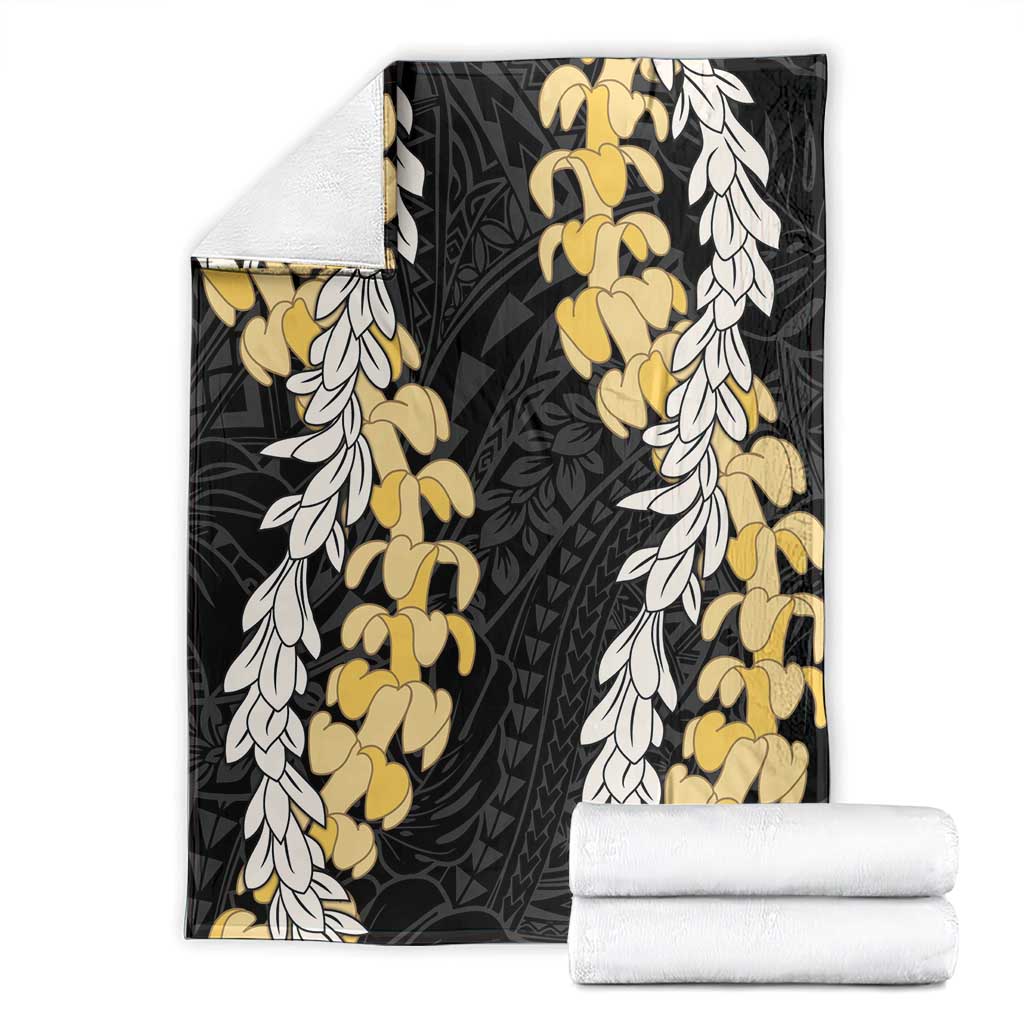 Puakenikeni and Maile Lei Blanket Black Double Strand Lei LT9 - Polynesian Pride