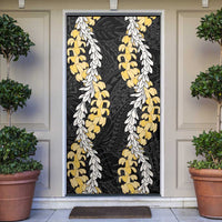 Puakenikeni and Maile Lei Door Cover Black Double Strand Lei LT9 Black - Polynesian Pride