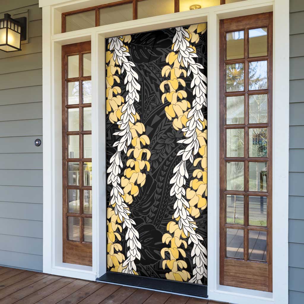 Puakenikeni and Maile Lei Door Cover Black Double Strand Lei LT9 - Polynesian Pride