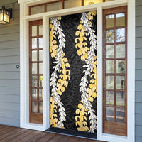 Puakenikeni and Maile Lei Door Cover Black Double Strand Lei LT9 - Polynesian Pride