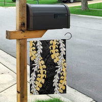 Puakenikeni and Maile Lei Garden Flag Black Double Strand Lei